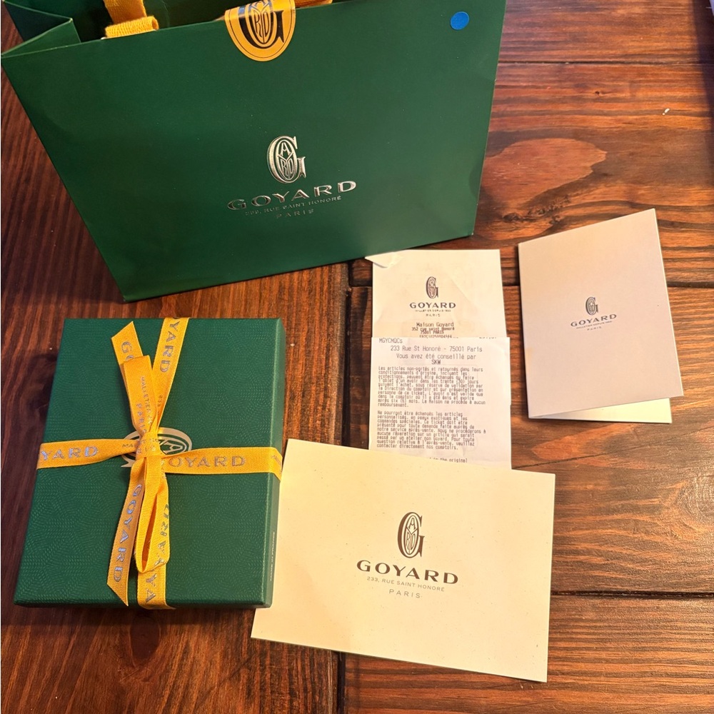 Goyard Saint Sulpice Blue Card Holder - Picture 2 of 7